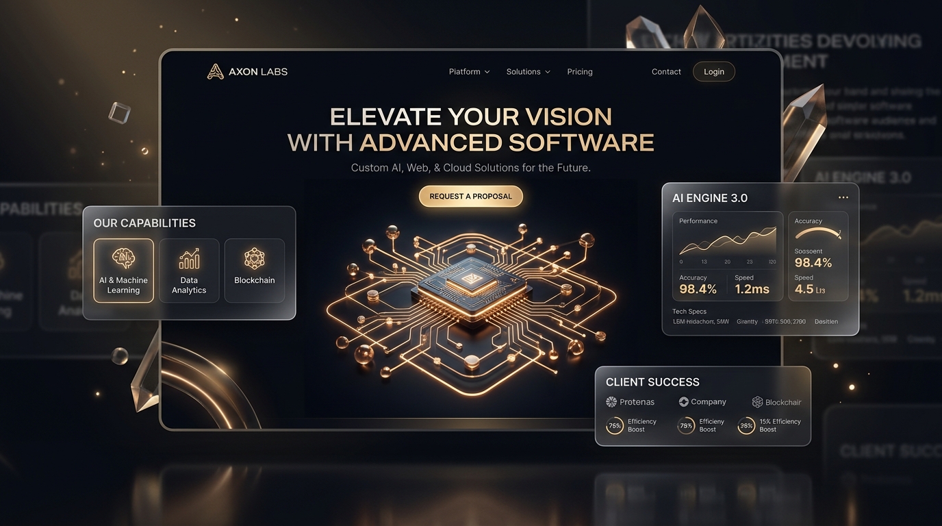 Mockup de site premium da ApexVilla